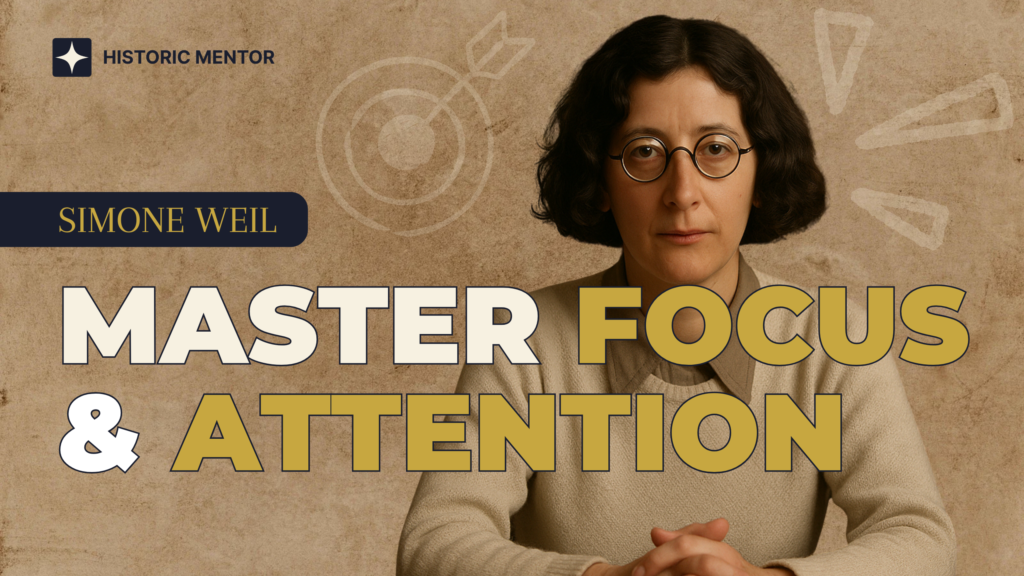 How to Master Focus & Attention Course - Simone Weil - Historic Mentor